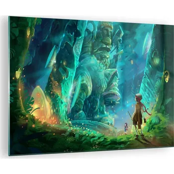 Obraz Obraz na skle do obýváku ložnice 70x50 fantasy foto obrazy na zeď sklo