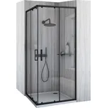 REA - Sprchový kout City 90x90 Black Bez sprchové vaničky REA-K6446