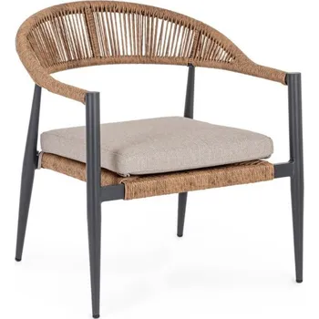 BIZZOTTO Zahradní křeslo JANDIA antracit