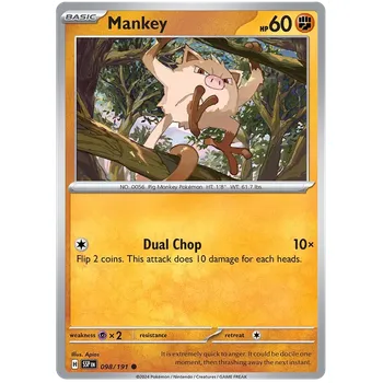 Sběratelská karetní hra Pokémon TCG Mankey 098/191 - Reverse Holo
