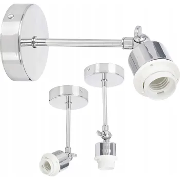 Základna pro STROPNÍ SVÍTIDLO / STROPNÍ SVÍTIDLO / Nástěnné svítidlo, chromované, s pohyblivým kloubem pro stínidlo E27