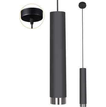 Závěsné stropní svítidlo GU10 loft Idun I Černá Stříbrná Moderní