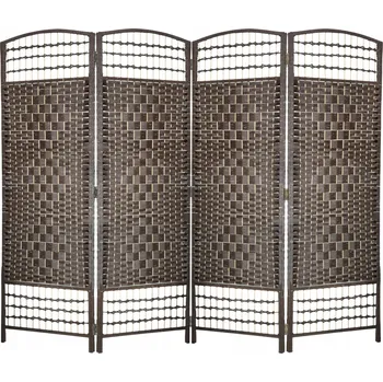 Paraván Paraván pokojový kryt na balkon, dělicí stěna 180 x 200 cm, hnědá barva
