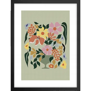 Obraz Obraz plakát v černém rámu do obýváku 30x40 boho foto plakáty na zeď