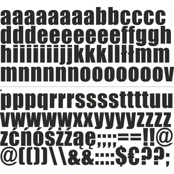 samolepka SAMOLEPICÍ PÍSMENA samolepky arch 3 cm