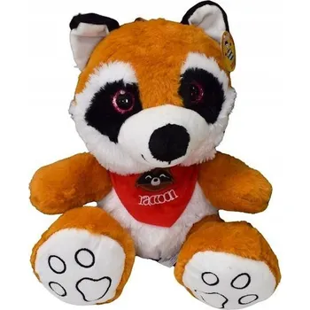 plyšák Plyšová Hračka plyšový velký mýval v šátku 20 cm hnědý