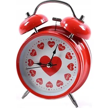 Hodiny DEKORATIVNÍ HODINY S BUDÍKEM Láska Love