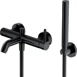 OMNIRES - Y vanová baterie se sprchovou soupravou černá /BLH/ Y1231BL