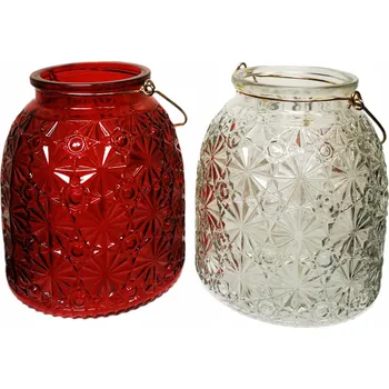 Svícen SKLENĚNÝ SVÍCEN / VÁZA NA KVĚTINY - DEKORATIVNÍ - RŮZNÉ PROVEDENÍ