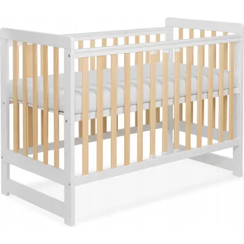 Dětská postýlka Dřevěná postýlka Tomi 60 x 120 cm bílá