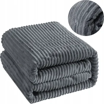 Prostěradlo Přehoz na postel 200x220 cm z mikrovlákna - proužkovaný vzor