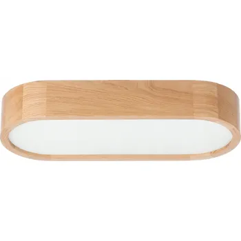 Stropní svítidlo LEJA ovál stropní svítidlo dřevo DUB 48x20 cm