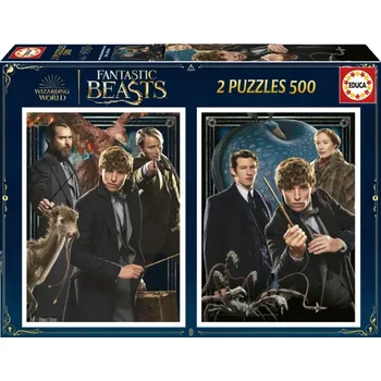 EDUCA Puzzle Fantastická zvířata 2x500 dílků