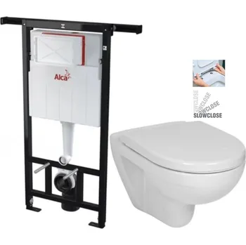 ALCA Jádromodul - předstěnový instalační systém bez tlačítka + WC JIKA LYRA PLUS + SEDÁTKO DURAPLAST SLOWCLOSE AM102/1120 X LY5