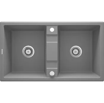 Granitový dřez Deante Eridan granitový dřez 86x50 cm šedá/grafitová/onyx ZQE_S203