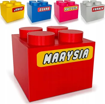 Pokladnička POKLADNIČKA kostka narozeniny peníze JMÉNO eko