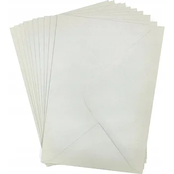 Obálka OBÁLKA OBDÉLNÍKOVÁ C6 11,4 cm x 16,2 cm ŠEDÁ 120g 10 ks