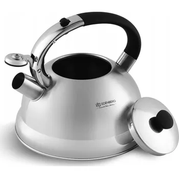 Varná konvice Konvice tradiční ocelová Edenberg 3 l černá, odstíny šedé a stříbrná