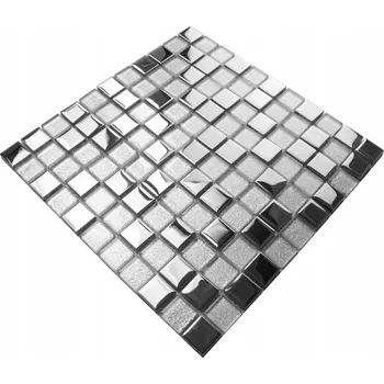 Obklad Skleněná mozaika Englass 30 x 30 cm, odstíny šedé a stříbrné