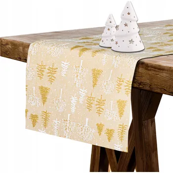 ubrus Běžec na stůl zlatý 275 x 28 cm
