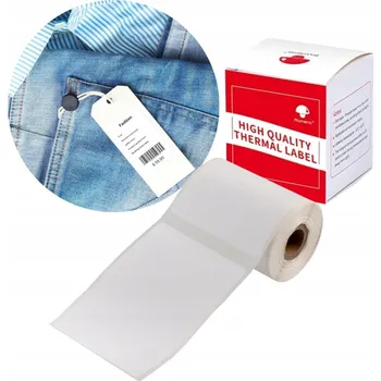 Bezpečnostní kamera Bílé samolepicí štítky pro tiskárny Phomemo M110 M200 M220 M221 50x70 mm