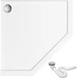 REA - Pětiúhelníková sprchová vanička Diamond 80x80 bílá REA-K8544