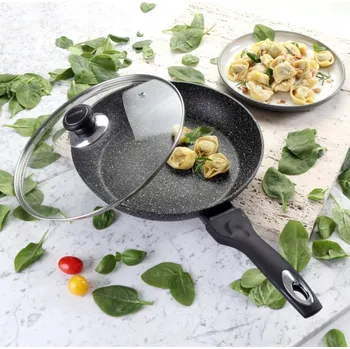 Pánev Tradiční pánev Tiross Mramor 26 cm s mramorovým povrchem