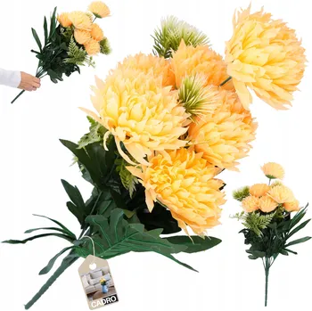 umělá květina Umělé květiny jako živé kytice do vázy aranžmá na balkon oranžové