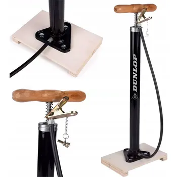 pumpička DUNLOP HUSTILKA NA KOLO PODLAHOVÁ RETRO STACIONÁRNÍ AUTOMOBILOVÁ VÝKONNÁ