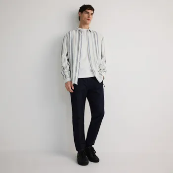 Reserved - Kalhoty jogger s lyocellem - tmavomodrá - 5490L-59X - 5490L-59X-M