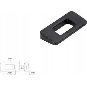 Nábytkové kování Nábytková úchytka SIRO 2394-54PB12 černá matná
