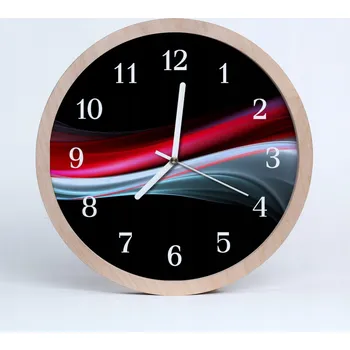Hodiny Dřevěné nástěnné hodiny Stylová abstrakce Umění
