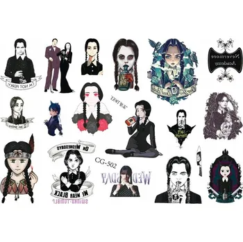 Odstranitelné tetování Smyvatelné tetování pro děti WEDNESDAY CG502