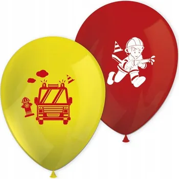 Balónek Sada balónků Procos hasič 28 cm 8 kusů
