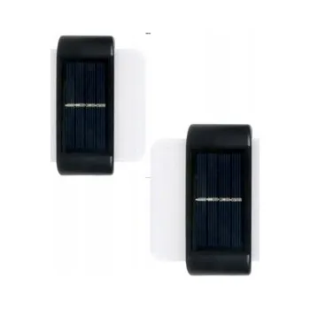 Venkovní osvětlení Solární lampa nástěnná 6 LED dekorace zahrady terasy balkónu 2ks P-120