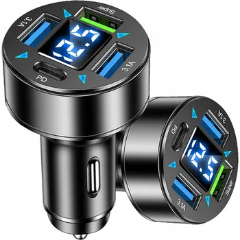 Nabíječka automobilová, USB 3.1 typ C, USB typ C Nela-Styl 3100 mA