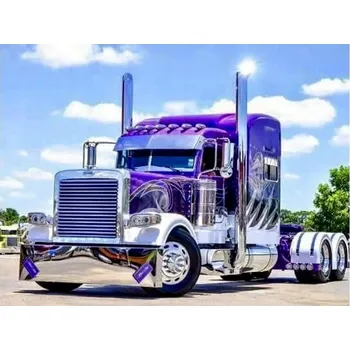 Diamantové malování DIAMANTOVÁ VÝŠIVKA Diamond Painting Diamantová Mozaika Náklaďák Truck TIR