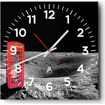 Hodiny Nástěnné hodiny do obýváku 40x40 Abstrakce Tiché hodiny Skleněné hodiny Bez hlučnosti