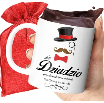 HRNEK S S POTISKEM PRO GENTLEMANA NEJLEPŠÍ DĚDEK JAKO DÁREK PRO DĚDEČKA