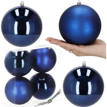 Vánoční dekorace Vánoční baňky na stromeček dekorace 4 ks vánočního stromku 12 cm, sada závěsné nerozbitné ozdoby