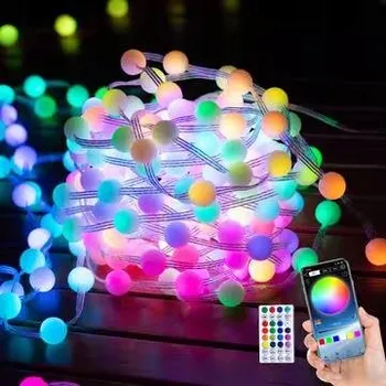 Dekorativní svítidlo Světelný řetěz oldBro 2000 cm do sítě, vícebarevný