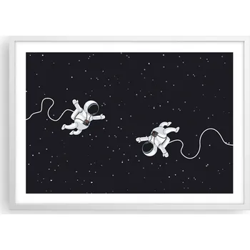 Obraz Plakát v bílém rámu do obýváku ložnice 70x50 abstrakce moderní obraz