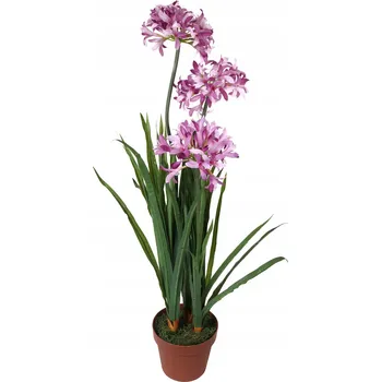 umělá květina Růžový dekorativní česnek v květináči 85 cm UMĚLÉ KVĚTY DO DOMU JAKO ŽIVÉ