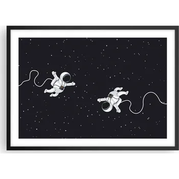 Obraz Plakát v černém rámu do obýváku ložnice 70x50 abstrakce moderní obraz