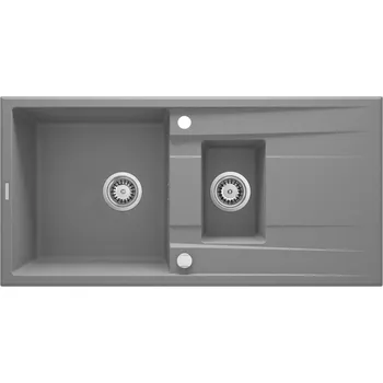Granitový dřez Deante Eridan granitový dřez 100x50 cm šedá/grafitová/onyx ZQE_S513