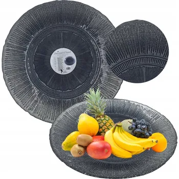 MÍSA DEKORATIVNÍ TALÍŘ 33 CM GRAFITOVÁ