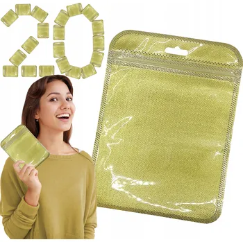 Sáček na potraviny Sada: 20x malý zip sáček 12,5 x 17 cm barevný pevný pytlík