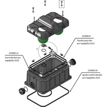 ND Spodní vnitřní těsnění pro napáječku DUO