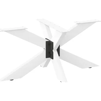 Konferenční stolek vidaXL Noha konferenčního stolku ve tvaru pavouka bílá 98 x 58 x (42-43) cm ocel