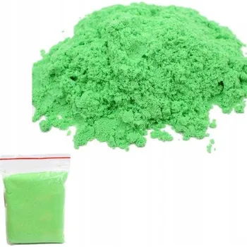 kinetický písek KINETICKÝ PÍSEK 1 KG ZELENÝ PÍSEK NA HRANÍ